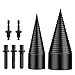 Produktbild MHDUYEG Holzspalter Bohrer Set Holzspaltbohrer 42mm+32mm Kegelspalter mit 5Pcs Bohrgriffe Brennholzspalter Bohrer Stahl-Kegelbohrer Hochgeschwindigkeits Spiralkegel Bohrer Set für Splitter Holzspalter