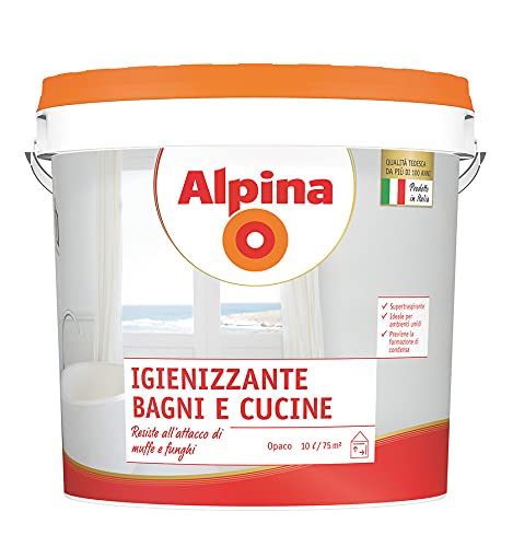 Alpina dimarcolor idropittura igienizzante bagni e...