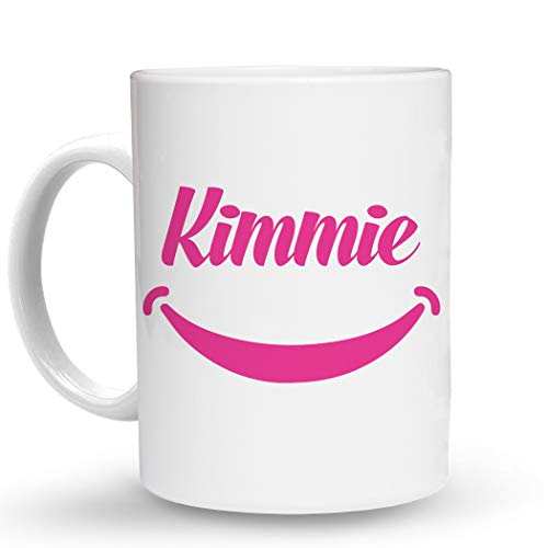 Makoroni Kimmie Female Name - 11 Oz. Unique Ceramic Coffee Cup, Coffee Mug