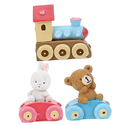 Décoration de train de gâteau IMIKEYA en résine pour anniversaire enfant x2