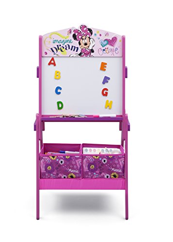 Delta Children - Minnie Mouse Activity Easel with Storage - Greenguard Gold Certified