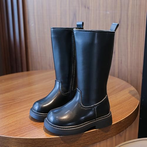 Fall Winter Girls Knee High Motorcycle Riding Boots (Toddler, Little Kids)2