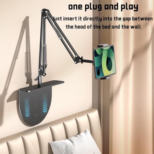 Image of SHOPEE Adjustable Mobile & Tablet Holder for Bed & Desk | 360 Long Arm Gooseneck Clamp Stand | Hands-Free Phone Stand for Video Watching, Online Classes & Recording