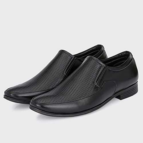 Image of Centrino Mens Formal Shoe |Slip-On Men's Formal Shoe | Stylish Non-Lace Design | Soft Cushioned Insole for Comfort | Perfect for Office & Formal Wear