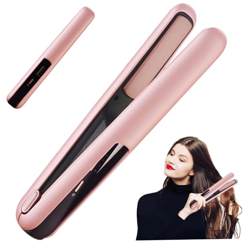 Mini plancha de pelo inalámbrica portátil recargable miniatura 1