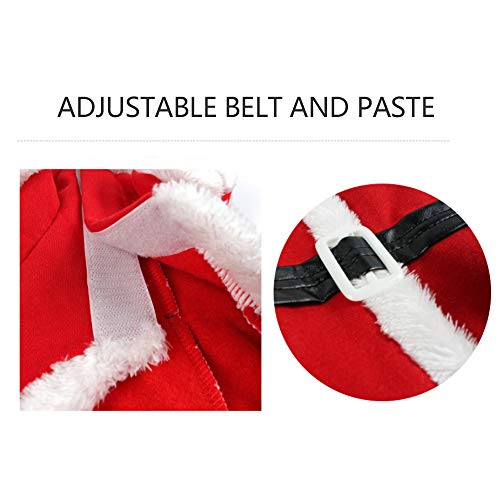DECDEAL Natal Animais de Estimação Roupas Papai Noel Cachorro Fantasia Cachorro Casaco de Natal com