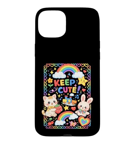 Kidcore Aesthetic - �L���[�g��ۂ� �X�}�z�P�[�X iPhone 15 Plus �p
