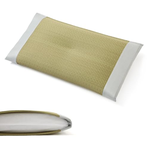 い草 枕 くぼみ平枕 まくら 約50x30cm お昼寝 爽やか 消臭 二二目織り 無染土い草 シンプル 無地 和室 和風 モダン