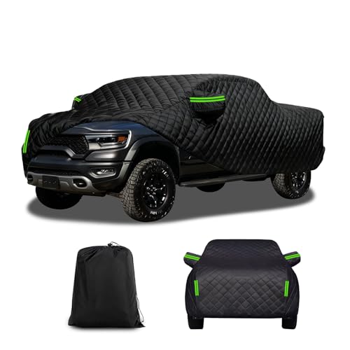 Hail Protector Car Cover Truck Compatible with Ford F100/F150/F250 Chevy C10/Silverado/Colorado Dodge Ram etc Thicken Anti Hail Car Cover Waterproof All Weather Fit Length Up to 220