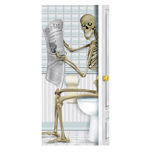 Beistle Skeleton Restroom Door Cover Party Accessory