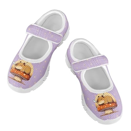 Cartoon Mary Jane Shoes for Little Girls Casual Slip-on Ballet Flats Flower Girl Wedding Party Flats Kids Teenis Girls Athletic Running Tennis Shoes2