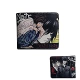 TANSHOW L Lawliet Yagami Light Wallet Can Accommodate Credit Cards Cash Burable Clutch Anime Wallet for Women Men, 2