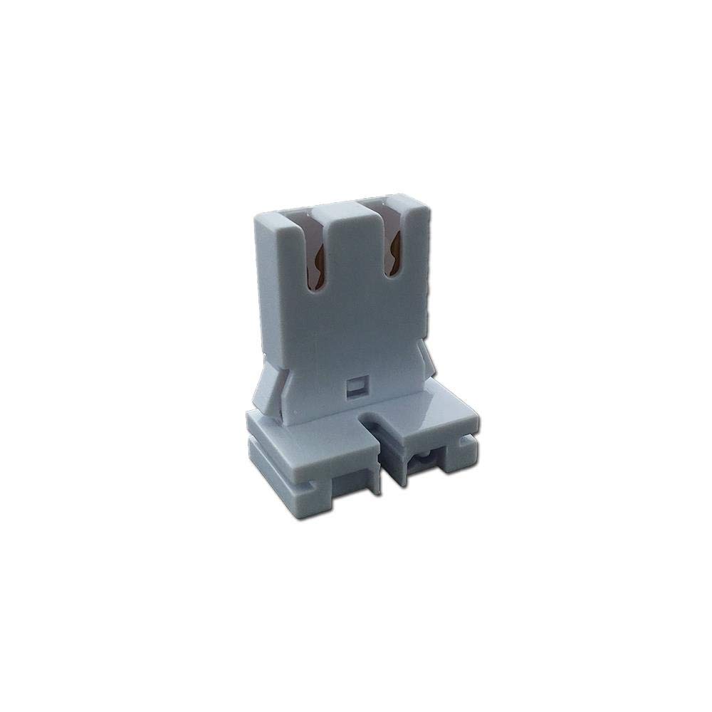 LH0978 Etlin Daniels FL010-WS Shunted, straight insertion/U-lamp socket for T8/T10/T12 bipin fluorescent lamps
