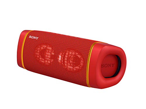 Sony SRS-XB33 EXTRA BASS Wireless Portable Speaker IP67 Waterproof BLUETOOTH and Built In Mic for Phone Calls, Red