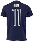 FFF T Shirt Homme Michael OLISE   Collection Officielle Equipe de France de Football   Taille XXL