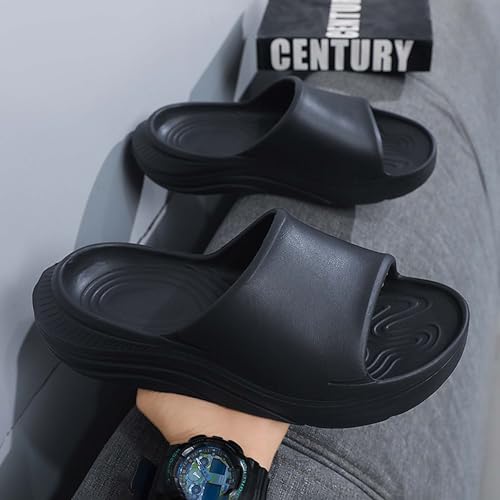 Men's Outdoor Home Double Wear Thick Bottom One line Dragging Comfortable and Lightweight Rehabilitation Slippers3