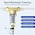 Purevua PSF1 Spin-Down Sediment Filter, Whole House Pre-Filter for Well Water & City Water, 40/100/200 Micron Reusable Stainless Steel Mesh, 1" MNPT + 3/4" FNPT & 3/4" MNPT Adapter