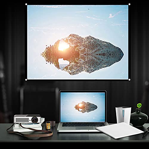 Pantalla de proyección portátil plegable 72 pulgadas 4:3 miniatura 2