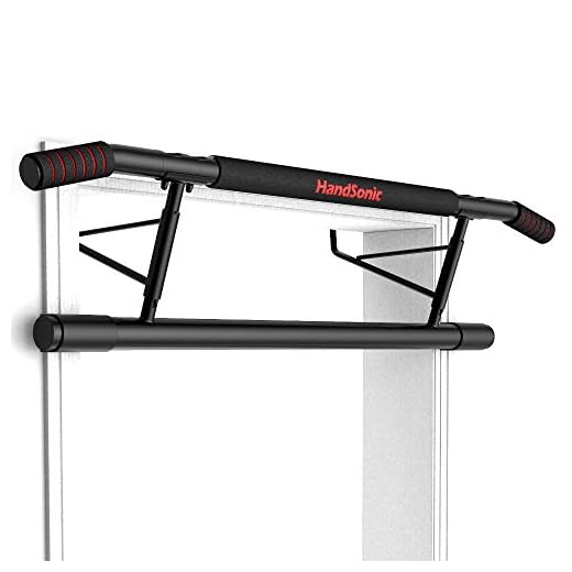HANDSONIC Pull Up Bar Doorway, Chin up Bar no Screws, Heavy Duty Trainer for Home no Need to Installation and Disassembly