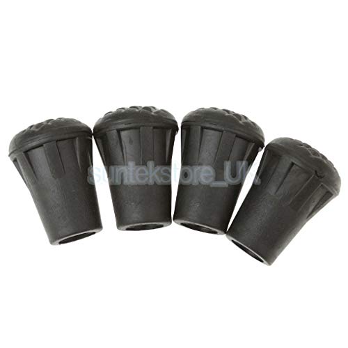 UBERSWEET® 3cm Replacement Rubber Tips End for Walking Trekking Poles Sticks Pack of 4