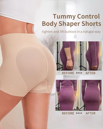 Nude Shorts Butt Lifting Panties for Women, Body Shaper Shorts Shapewear Tummy Control, Slip Shorts for Under Dresses4