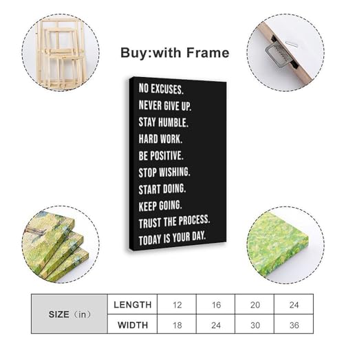 Poster sur toile motivation et citations décoration de bureau - 2