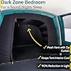 Trail Brazen Inflatable 4 Man Air Tent with Living Area, Family Camping Tunnel Tent, 5000mm Waterproof, Dark Zone Bedroom, Safety Purge Pump and Bag (L455cm x W270cm x H195cm)