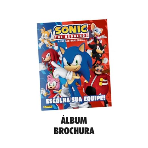 Álbum de Figurinhas Brochura Sonic The Hedgehog Modern