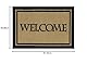 Ottomanson Fußmatten-Kollektion rechteckige Fußmatte mit Aufschrift „Welcome“, 51 cm x 76 cm, Beige