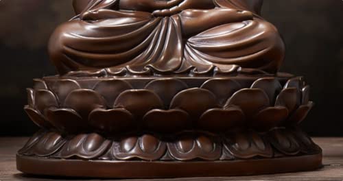 Geeyou 9.25" Chinesetibetan Buddhism Copper Sakyamuni Tathagata Buddha Amitabha Statue Fengshui Creative Home Office Decoration #TOP5