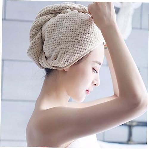 Beaupretty 3 Pçs Touca De Banho Absorvente Macio Toalhas De Microfibra Toalha De Secagem Rápida Toal