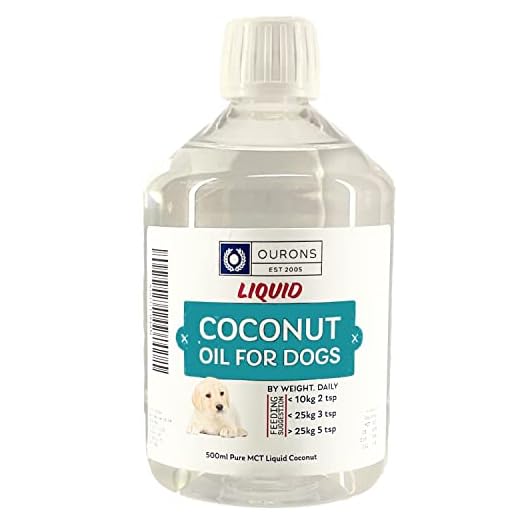 Aceite MCT de Coco líquido para Perros - 500 ml de Grado alimenticio MCT 60/40
