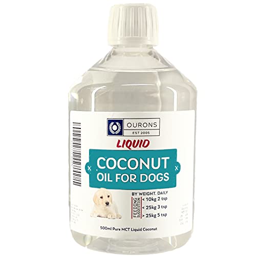 OURONS Liquid Coconut MCT Oil for Dogs 500ml Food Grade C8/C10 60/40