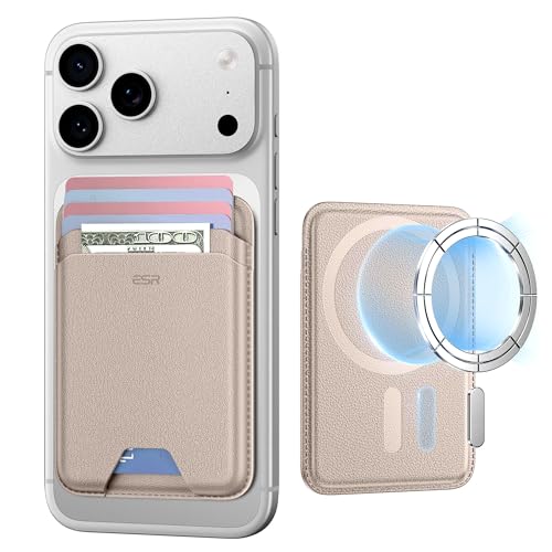 Ya en manzanajugosa.com: ESR Cartera con MagSafe, 5 Tarjetas, Bloqueo RFID, Billetera iPhone con Fuerza Magnética de 3200 g, para iPhone 17e/17/16/15/14/13/12 y Algunos Dispositivos Samsung, Titanio Color Desierto