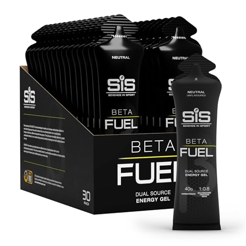 Science in Sport BETA Fuel Gel - Dual-Source Energy Gel - Isotonic Gel - Fast-Absorbing Carbohydrate Energy - Sports Nutrition - Easy on Stomach - Portable - Neutral Flavor - 30-Pack