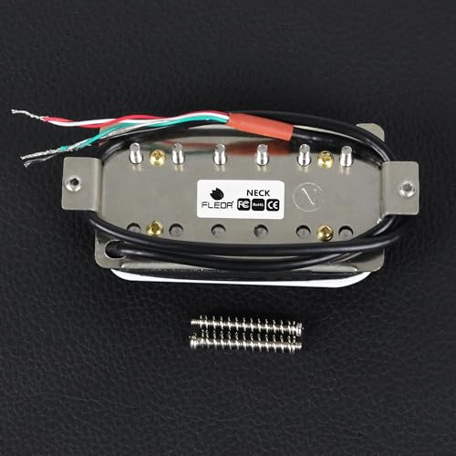 Image of FLEOR Electric Guitar Humbucker Pickups Neck Alnico 5 Pickup White