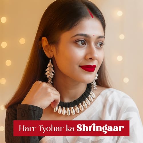 Image of Blue Heaven Shringaar Makeup Kit, Pack of 6 (Lipstick, Nail Paint, Kajal, Sindoor, Bindi & Mehendi) | 12ml+ 25.3gm