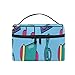 Kulturtasche für Frauen Musik Megaphon Boombox Vinyl Note mit tragbarem Griff Oben Reißverschluss Make-up Tasche für Frauen und Mädchen Reisen 9x6.2x6.5 Zoll