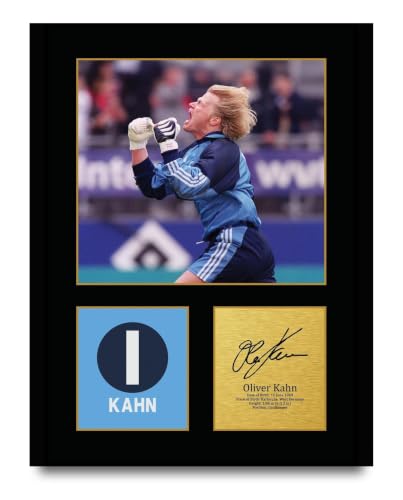 HWC Trading Oliver Kahn Gifts Printed Signed Autograph Picture for Football Fans and Supporters - US Letter (ID-015596)