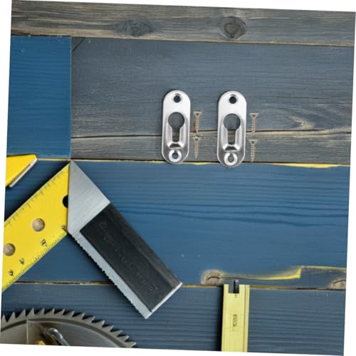 Image of DOITOOL Invisible Picture Frame Hooks Metal Backing Clips for Decorative Frames Wall Hooks Picture Hangers Clips Screws Metal Backing Hardware Screws Easy Installation Hanging Kit for