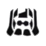 日産 リーフ LEAF ZE1用 インテリアラバーマット(白色/蓄光）ドアポケットマット コンソールマット パーツアクセサリ