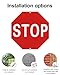 SWEETAPRIL Stop Signs, 12 x 12 Inches Rust-Free Aluminum, Street Slow Warning Reflective, Weather Resistant - Easy to Install