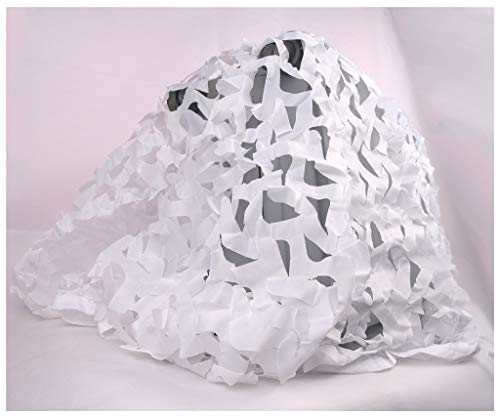 Voile ombrage camouflage blanc pour parasol et chasse