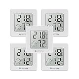 【Indicador de comodidad del aire】 El termómetro interior cuenta con iconos de cara para notificar rápidamente la condición del aire Cómodo/Normal Cómodo/Incómodo para ajustar su humidificador o deshumidificador en consecuencia y garantizar que siempre vivirá en el ambiente más cómodo.