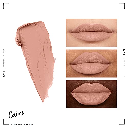 Nyx Professional Makeup Soft Matte Lip Cream, Lightweight Liquid Lipstick - Cairo (Matte Pure Nude) #TOP2