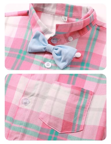 Image of A&J DESIGN Baby Boys Gentleman Suit, 2Pcs Outfit Shirt & Pants