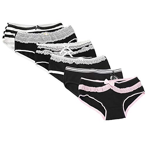 5 or 6 Pack Beauty_yoyo Teen Girls Cotton Brief Underwear Bikini Lingerie Panty
