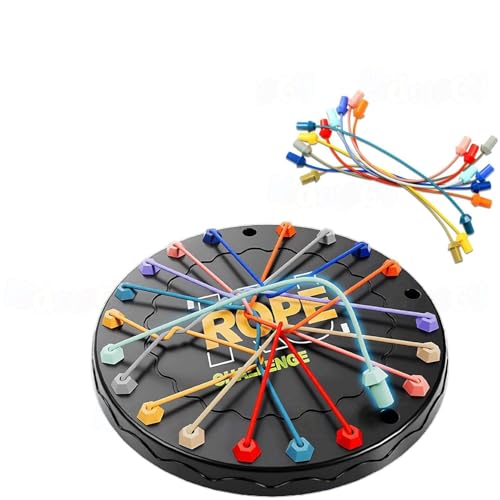 Image of SIGNAMIO Rubber Band Rope Puzzle Challenge Game, Strategic Board Games and Logic Fun, Games for Adults at Home and Families, Creative Board Games for 10+ Years Skill Building