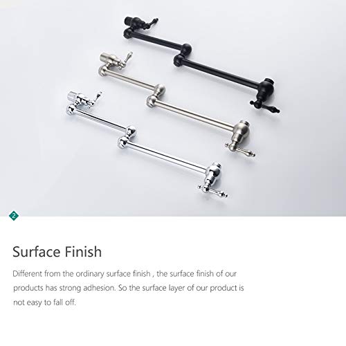 Robinet de remplissage de casserole orientable avec double articulation