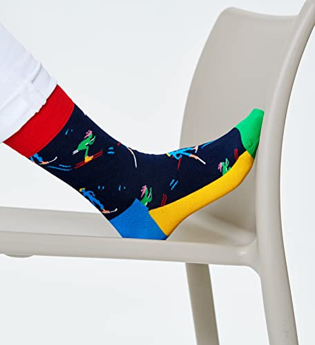 Happy Sock, Skiers Calzini Uomo, (Multicolour